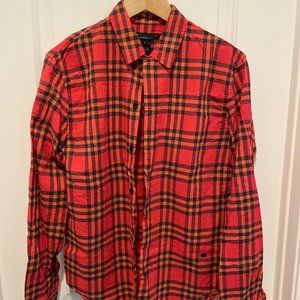 LS Red and Brown Plaid Marc by Marc Jacobs Shirt